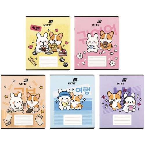 Тетрадь 18 л. , кл. , софт тач + УФ лак, Kite  мініатюра фото 1