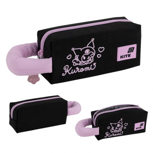 Пенал Kite 2703 HK-2 чорно-рожевий  мініатюра фото 1