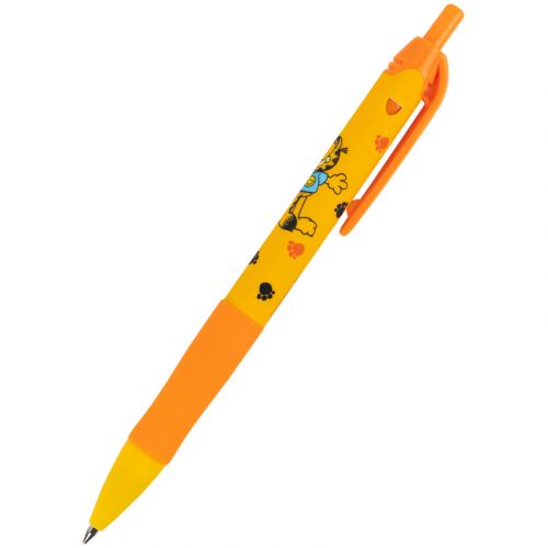 Ручка кулькова автоматична GF, синя  мініатюра фото 1