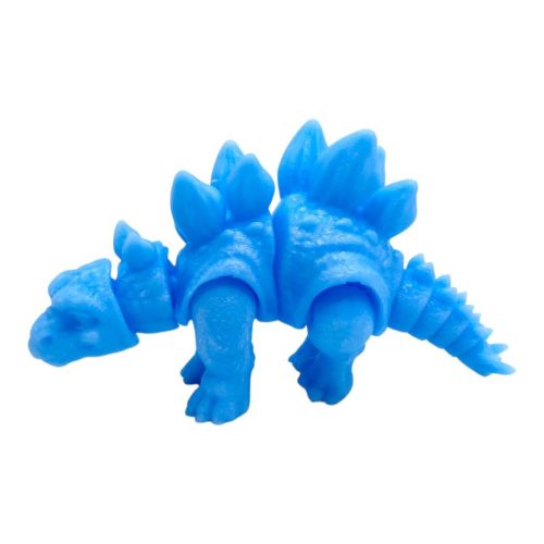 Іграшка рухлива 3D Динозавр 18 см, Стегозавр (БЛАКИТНИЙ)  мініатюра фото 1