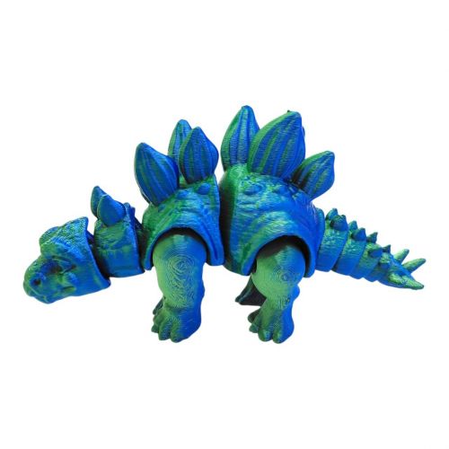 Іграшка рухлива 3D Динозавр 18 см, Стегозавр (СМАРАГДОВИЙ)  мініатюра фото 1