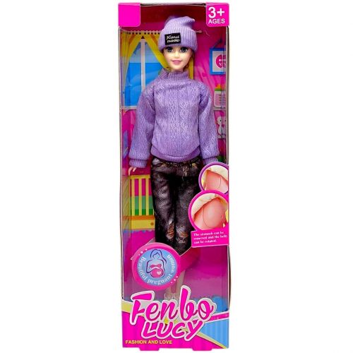 Кукла беременная "Fenbo Lucy" 29см (ФИОЛЕТОВАЯ)  мініатюра фото 1