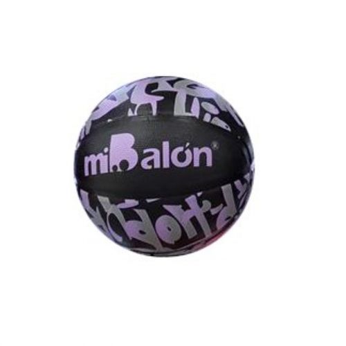 Мяч баскетбольный "MiBalon" резиновый, размер 7 (ФИОЛЕТОВЫЙ)  мініатюра фото 1