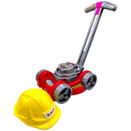 Набір дитячий  "Газонокосарка з каскою" (ЧЕРВОНА)  мініатюра фото 1