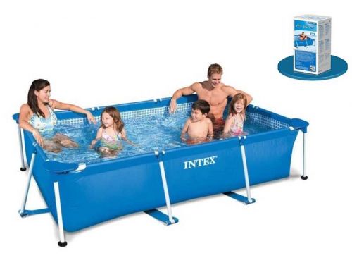 Intex Бассейн каркас прямокутний, 6+років, об'єм води:2300л, розмір:260х160х65см  мініатюра фото 1