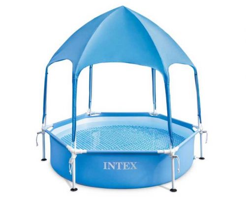 Intex Басейн каркасний 183x38см, Об'єм басейну:700л, вд 3-х років, CANOPY METAL FRAME POOL, вага 8,8кг  мініатюра фото 1