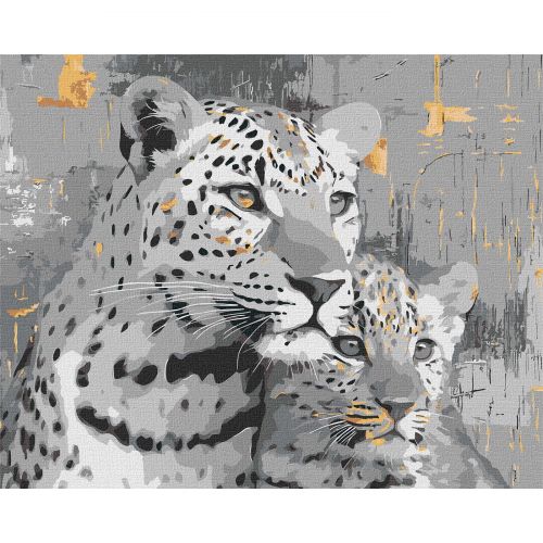 Картина по номерах з фарбами металік "Золоті джунглі" 40х50см  мініатюра фото 1