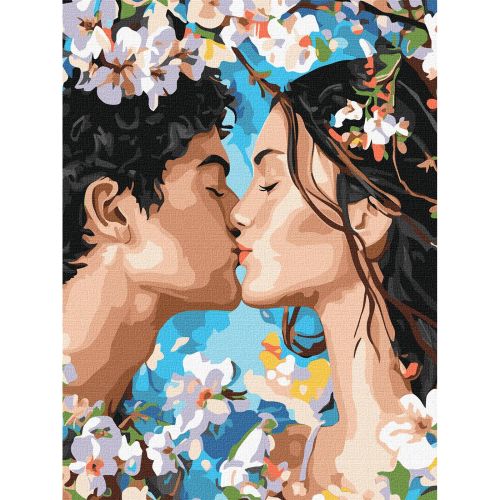 Картина по номерах "Поцілунок весни" 30х40см  мініатюра фото 1