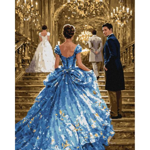 Картина по номерах з фарбами металік "Бал у сяйві кришталю" 40х50см  мініатюра фото 1