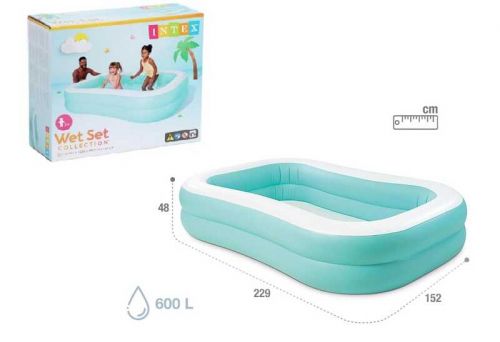 Intex Басейн Aqua Swim Center (3) розміром 229х147х46см. , Обсяг: 600л, від 3 років  мініатюра фото 1