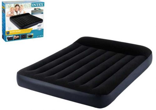 Intex Велюр Ліжко двомісне, Розмір: 203х152х25см  мініатюра фото 1