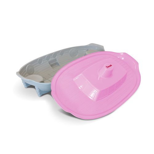 Песочница "Корабль" светло-розовый/светло-серый  мініатюра фото 1