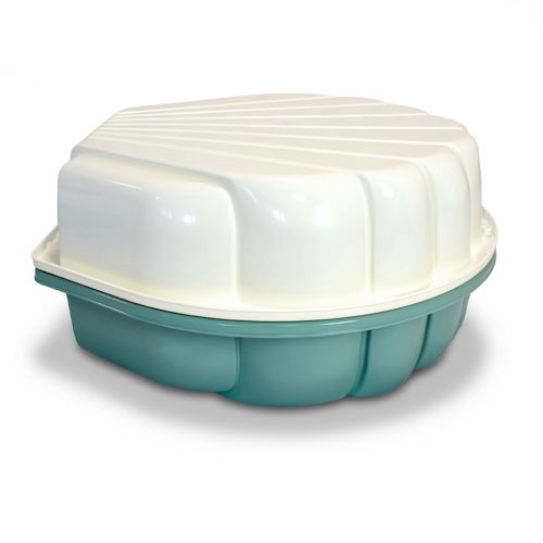 Песочница-бассейн "Ракушка", кремовая/мята (81х81х20 см)  мініатюра фото 1