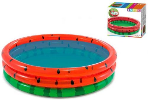Intex Басейн Кавун (6) 3 кільця, від 2 років, діаметр 168см, висота 38см, 581л.  мініатюра фото 1