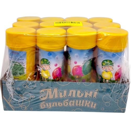 Мыльные пузыри, 60 мл (12 штук)  мініатюра фото 1