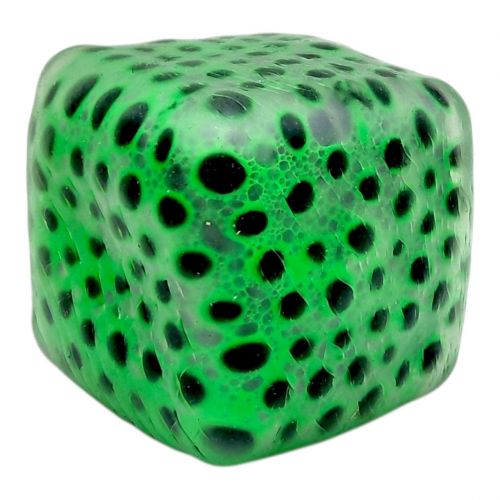 Антистрес YabbaDabba "Неоновий куб з кульками" 6см (ЗЕЛЕНИЙ)  мініатюра фото 1