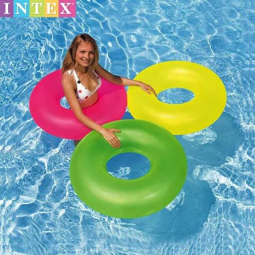 Intex Коло однотонний, 3 кольори, діаметром 91см, від 8 років  мініатюра фото 1