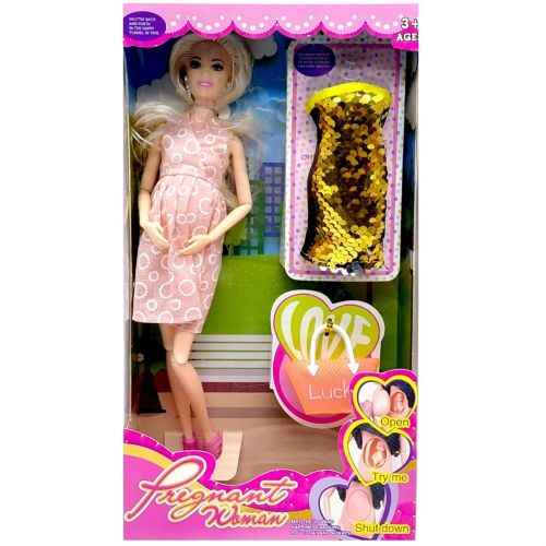 Кукла "Pregnant Women" 29 см (ЖЕЛТАЯ)  мініатюра фото 1