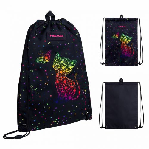 Сумка для взуття HEAD, AD1 RAINBOW KITTY з золотистим ефектом  мініатюра фото 1