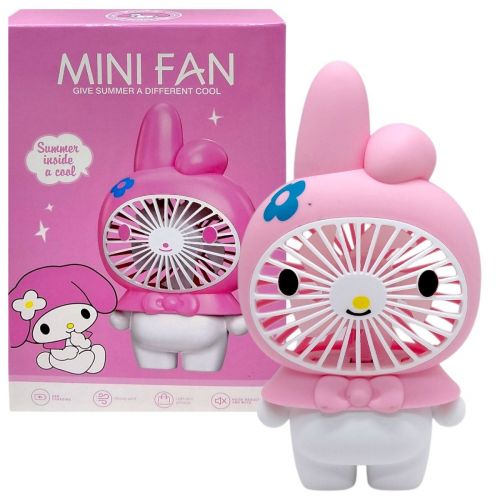Вентилятор "MINI FAN", встроенный аккумулятор, USB Type-C, в коробке (MY MELODY)  мініатюра фото 1