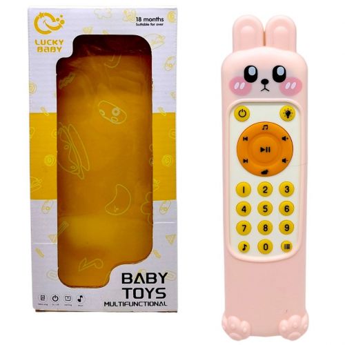 Пульт подсветки (мелодии, звуки погоды и животных, цифры, слова, звучание на английском языке, регулировка громкости, резиновый чехол) ЗАЯЦ  мініатюра фото 1