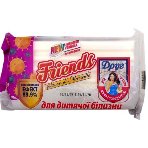 Друг мило господарське 125г для прання дит. білизни  мініатюра фото 1