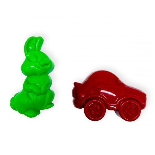Набір для пісочниці, "Зайченя та машина"  мініатюра фото 1