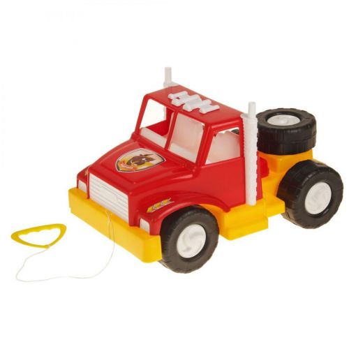 Уцінка.  Тягач червоний Відколотий шматок пласттику  мініатюра фото 1