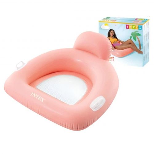 Надувний плотик в коробці 114x107 см (РОЖЕВИЙ)  мініатюра фото 1