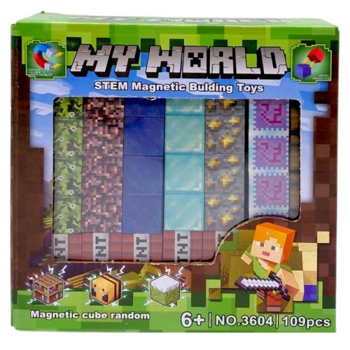Магнітний конструктор "Майнкрафт/Minecraft" 109 деталей  мініатюра фото 1