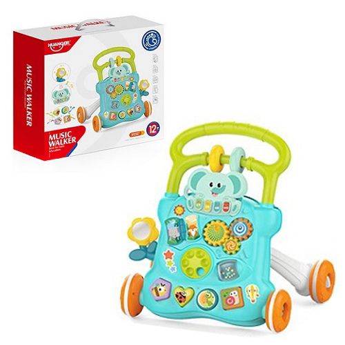 Каталка "Music Walker" Перші кроки (БІРЮЗОВА)  мініатюра фото 1