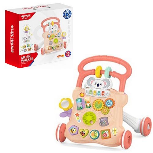 Каталка "Music Walker" Перші кроки (БЕЖЕВА)  мініатюра фото 1