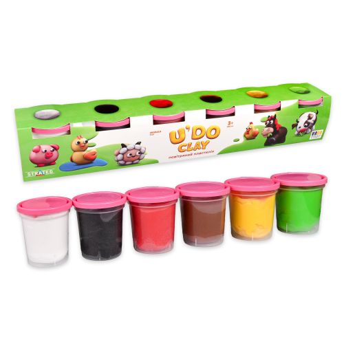 Набір для ліплення "ЮДО клей" 6 баночок  мініатюра фото 1
