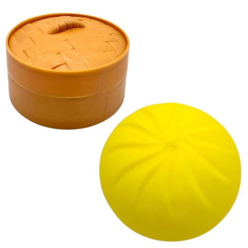 Антистрес (сквіш) "Dumpling", пельмень,10 см (жовтий)  мініатюра фото 1