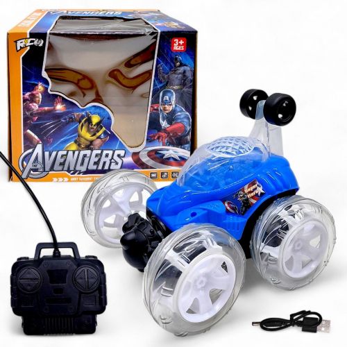 Машинка-трюкач на радіо-керуванні "Месники" (СИНЯ)  мініатюра фото 1