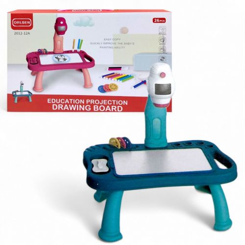 Стіл-дошка для малювання з проектором (БЛАКИТНИЙ)  мініатюра фото 1