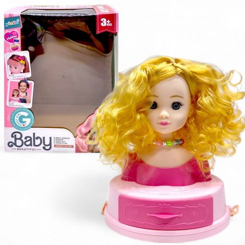 Лялька-манекен для зачісок (ЗОЛОТЕ ВОЛОССЯ)  мініатюра фото 1