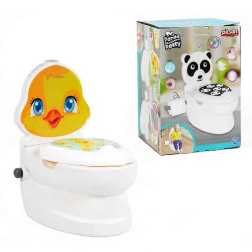 Горщик "КАЧЕНЯ" (спинка, знімний горщик, тримач для паперу, звуки води, підсвічування кнопки, в коробці)  мініатюра фото 1