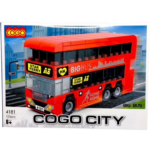 Конструктор "Місто" (123 елм. ) Великий автобус / COGO  мініатюра фото 1
