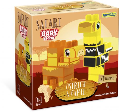 Baby Blocks конструктор Сафарі - страус & верблюд  мініатюра фото 1
