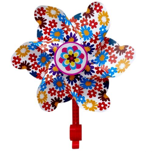 Вітрячок "Квіти" висота 23 см, діаметр 17 см  мініатюра фото 1