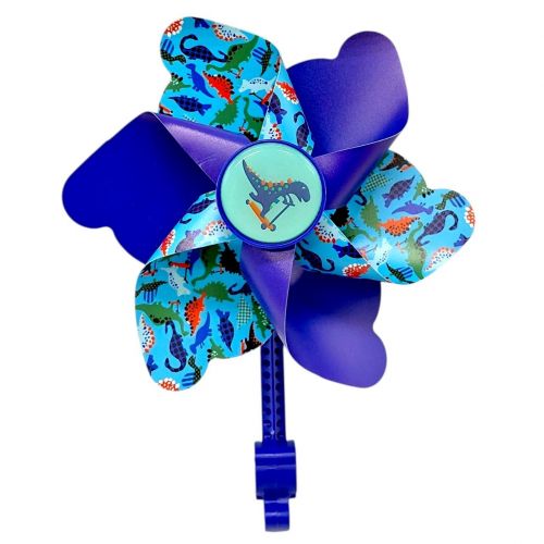 Вітрячок "Динозаври" висота 23 см, діаметр 17 см (СИНІЙ)  мініатюра фото 1