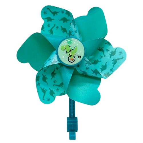 Вітрячок "Динозаври" висота 23 см, діаметр 17 см (БІРЮЗОВИЙ)  мініатюра фото 1