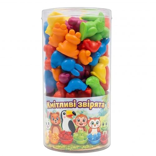 Кмітливі звірята, 56 дет. , туба  мініатюра фото 1