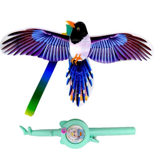 Повітряний змій, розмах крил - 47 см "Сорока" (мікс катушок у асортименті)  мініатюра фото 1