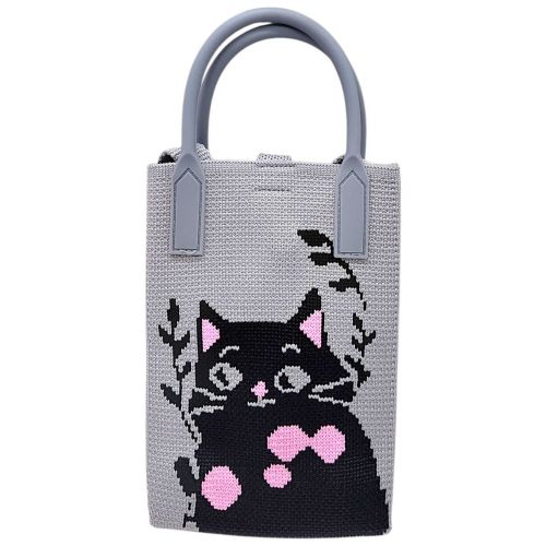 Дитяча сумочка "Кошеня" 18х12см (СІРА)  мініатюра фото 1