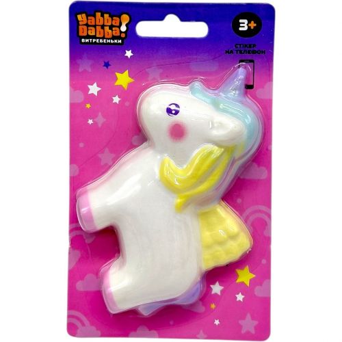 Антистрес сквіш-стікер YabbaDabba "ЄДИНОРІГ"  мініатюра фото 1