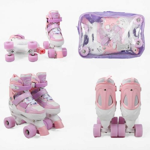 Ролики S розмір 30-33, (колір рожевий)  мініатюра фото 1