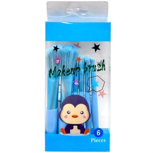 Набір пензликів для макіяжу та аквагриму (БЛАКИТНИЙ)  мініатюра фото 1