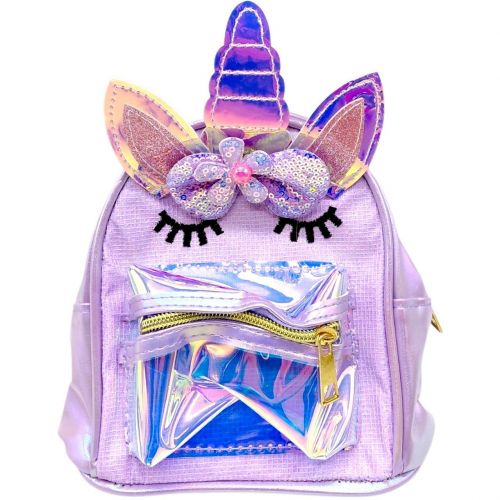 Рюкзак дитячий "Єдиноріг" 20 см (БУЗКОВИЙ)  мініатюра фото 1